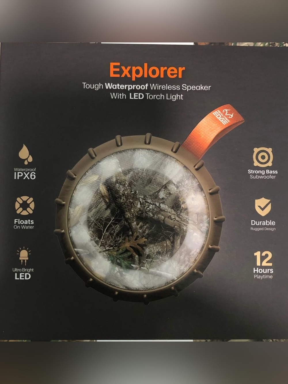 Realtree Explorer Waterproof Wireless Speaker New in Box - Picture 4 of 6